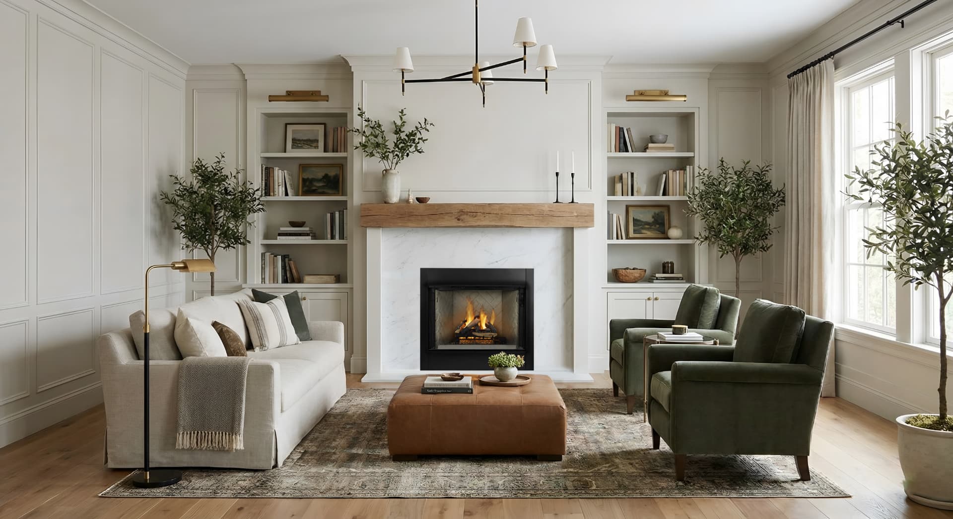 A gas fireplace by Heat & Glo installed in a living space.